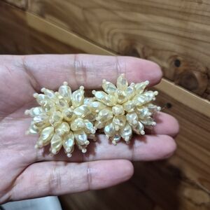 Vintage Gold Floral Earrings
